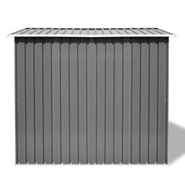 vidaXL-Abri-de-Stockage-Mtal-Gris-257x205x178-cm-Cabane-Rangement-de-Jardin-0-3