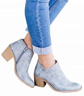 Bottine-Femmes-Plates-Boots-Femme-Cuir-Cheville-Basse-Bottes-Talon-Chelsea-Chic-Compens-Grande-Taille-Chaussures-5cm-Beige-Bleu-Gris-Noir-35-43-0-0