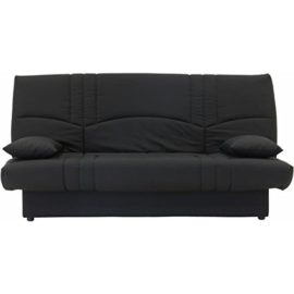 DREAM-Banquette-clic-clac-3-places-Tissu-100-coton-Noir-Contemporain-L-190-x-P-92-cm-0