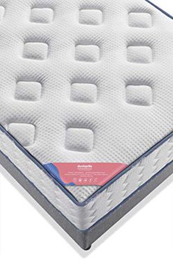 Dunlopillo Enchantée Ensemble Matelas et sommier + Pieds, Autres, Blanc et Gris Dunlopillo Enchantée Ensemble Matelas et sommier + Pieds, Autres, Blanc et Gris 4