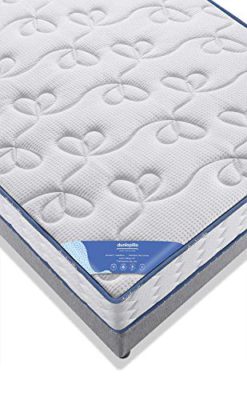 Dunlopillo-Prodigieuse-Ensemble-Matelas-et-sommier-Pieds-Autres-Blanc-et-Gris-0-1