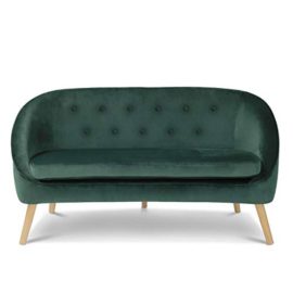 IDMarket-Canap-Banquette-en-Velours-Sonia-Vert-0-1