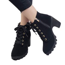 JOYTO Femme Bottines a Talon Plateforme Velours Lacer Cuir Basse 8 CM Hiver Automne Fashion Elegante Confortable Boots avec De La Fourrure Noir Kaki Vert Rouge 35-41 JOYTO Femme Bottines a Talon Plateforme Velours Lacer Cuir Basse 8 CM Hiver Automne Fashion Elegante Confortable Boots avec De La Fourrure Noir Kaki Vert Rouge 35-41