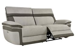 Meubletmoi Canapé 2 Places Relaxation Beige Gris – Ultra Confort Plus – Toucher Moelleux Doux Nubuck – motorisé – Hampton Meubletmoi Canapé 2 Places Relaxation Beige Gris – Ultra Confort Plus – Toucher Moelleux Doux Nubuck – motorisé – Hampton 4