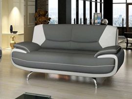 Mobilier-Deco-Canap-2-Places-Design-Gris-et-Blanc-Confortable-MUZA-0