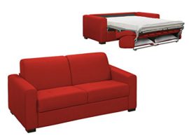 Mobilier-Deco-Canap-Convertible-3-Places-Rouge-Couchage-2-Personnes-0