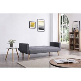 Mon Usine Discount Le Linnea : Canapé scandinave Convertible 3 Places Gris Mon Usine Discount Le Linnea : Canapé scandinave Convertible 3 Places Gris 3