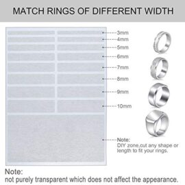 Ajusteur de Taille de Bague Ajusteur de Bagues Lâches Taille de Bague Invisible avec Chiffon de Nettoyage pour Fixation d’Anneau Large, 5 Feuilles (85 Pièces au Total) Ajusteur de Taille de Bague Ajusteur de Bagues Lâches Taille de Bague Invisible avec Chiffon de Nettoyage pour Fixation d’Anneau Large, 5 Feuilles (85 Pièces au Total) 3