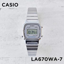 Casio-Montre-Femme-Digitale-avec-Bracelet-en-Acier-Inoxydable–LA670WA-7D-0-0