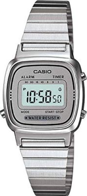 Casio-Montre-Femme-Digitale-avec-Bracelet-en-Acier-Inoxydable–LA670WA-7D-0