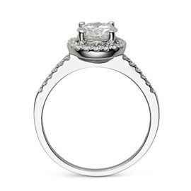 Charles & Colvard bague de fiançailles Moissanite By Charles & Colvard – or blanc 14K – Moissanite rond 6.5 mm,1.3 ct. DEW Charles & Colvard bague de fiançailles Moissanite By Charles & Colvard – or blanc 14K – Moissanite rond 6.5 mm,1.3 ct. DEW 4