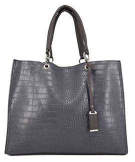 David-Jones-Grand-Sac--Main-Shopper-Cabas-Fourre-Tout-Femme-Cuir-Croco-Sac-Tote-Shopping-Matelass-Crocodile-Port-Epaule-Bandoulire-Sac-Cours-Lyce-Travail-A4-Scolaire-Mode-Elgant-0