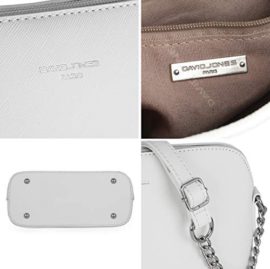 David Jones – Petit Sac Bandoulière Femme – Sac à Main Chaîne Argentée Porté Epaule – Besace Sacoche Messenger Téléphone Cuir PU Rigide – Fourre-Tout Ville Voyage Shopping Mode Chic David Jones – Petit Sac Bandoulière Femme – Sac à Main Chaîne Argentée Porté Epaule – Besace Sacoche Messenger Téléphone Cuir PU Rigide – Fourre-Tout Ville Voyage Shopping Mode Chic 6