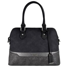 David-Jones-Sac–Main-Femme-Bugatti-Fourre-Tout–Bandes-Cuir-Nubuck-Paillette-Saffiano-Cabas-Dame-Bowling-Fond-Rigide-Port-Main-Bandoulire-Epaule-Mode-Chic-Elegant-Tendance-0-2