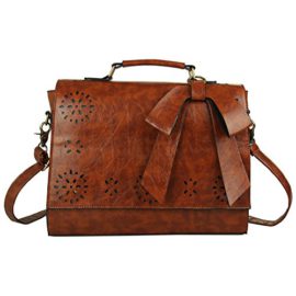 Ecosusi-Sac-Bandoulire-pour-femme-Sac–main-Sac-Cartable-Sac-Vintage-Sac-port-travers-335L25H85W-cm-0