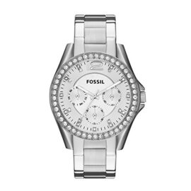 FOSSIL Montre Riley femme / Élégante montre-bracelet et cadran avec strass – Multifonction : jour et mois – Boîte de rangement et pile incluses FOSSIL Montre Riley femme / Élégante montre-bracelet et cadran avec strass – Multifonction : jour et mois – Boîte de rangement et pile incluses