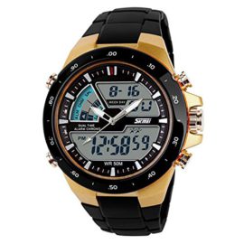 Fulltime® Homme Dual Display étanche multi LED Fonction Montre de sport d’alarme Fulltime® Homme Dual Display étanche multi LED Fonction Montre de sport d’alarme