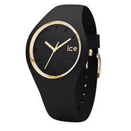 Ice-Watch-ICE-glam-Black-Montre-noire-pour-femme-avec-bracelet-en-silicone-0