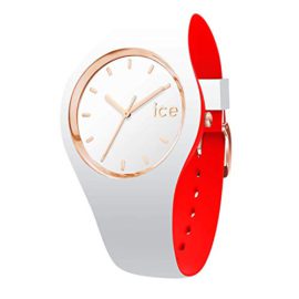 Ice-Watch – Ice Loulou White Rose-Gold – Montre Blanche pour Femme avec Bracelet en Silicone Ice-Watch – Ice Loulou White Rose-Gold – Montre Blanche pour Femme avec Bracelet en Silicone