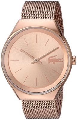 Lacoste Femme Analogique Classique Quartz Montres bracelet avec bracelet en Or Plaqué – 2000953 Lacoste Femme Analogique Classique Quartz Montres bracelet avec bracelet en Or Plaqué – 2000953 2