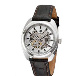 Lip-Gnral-De-Gaulle-Montre-Homme-H671M355-Automatique-Cuir-Marron-Cadran-Squelette-0