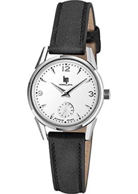 Lip-Hiamalaya-Montre-Femme-H671M601-Bracelet-Cuir-Noir-Cadran-Argent-0