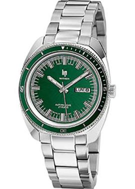 Lip – Montre Homme – H671M370 – Automatique – Bracelet Acier – Cadran Vert – Dateur Lip – Montre Homme – H671M370 – Automatique – Bracelet Acier – Cadran Vert – Dateur