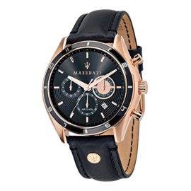 Maserati Montre Homme Chronographe Quartz avec Bracelet en Cuir – R8871624001 Maserati Montre Homme Chronographe Quartz avec Bracelet en Cuir – R8871624001