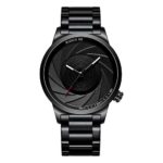 Montre Homme Mode Élégante Personnalisé Originale Casual Affaires Noir Quartz Acier Inoxydable Etanche Bracelet Montre Homme Mode Élégante Personnalisé Originale Casual Affaires Noir Quartz Acier Inoxydable Etanche Bracelet