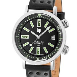 Montre Lip Homme Nautic-Ski Automatique Cuir Noir 671505-200 Mètres Montre Lip Homme Nautic-Ski Automatique Cuir Noir 671505-200 Mètres 3