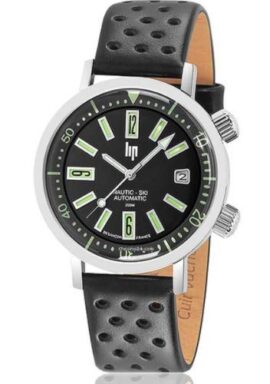 Montre Lip Homme Nautic-Ski Automatique Cuir Noir 671505-200 Mètres Montre Lip Homme Nautic-Ski Automatique Cuir Noir 671505-200 Mètres 5