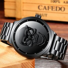 Montre Noir pour Homme Imperméable Montre-bracelets Homme Grande Face Acier inoxydable Mesh Bracelet Mode Luxe élégant Casual Analogique Quartz Designer Montre Montre Noir pour Homme Imperméable Montre-bracelets Homme Grande Face Acier inoxydable Mesh Bracelet Mode Luxe élégant Casual Analogique Quartz Designer Montre 6