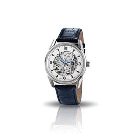 Montre-automatique-LIP-HIMALAYA-en-Cuir-Bleu-Homme-40-mm-0