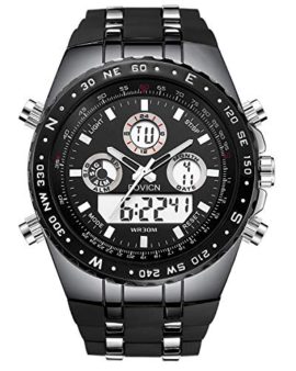 Montre pour Homme, Sport analogique Quartz Classique de Sport Montres Montre de Poignet décontractée pour Homme Montre en Silicone imperméable Montre pour Homme, Sport analogique Quartz Classique de Sport Montres Montre de Poignet décontractée pour Homme Montre en Silicone imperméable