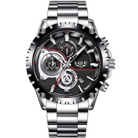 Montres-HommesLIGE-Chronographe-Impermable-Quartz-Analogique-Montre-0