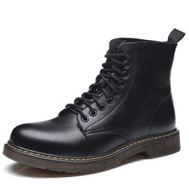 PADGENE-Boots-Homme-Martin-Bottes-de-Combat-Flattie-Sport-Chaussures-Classiques-Bottines-en-Cuir--Lacets-0