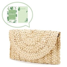 Pochette-dembrayage-en-Paille-JOSEKO-Femmes-Paille-Sac–Main-Enveloppe-Embrayage-Plat-Sac-De-Plage-dt-0-0