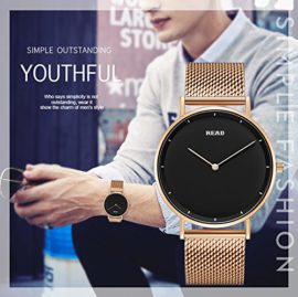 READ-Montre-pour-Hommes-Montre–QuartzTop-Marque-Montres-Bracelets-Ultra-Mince-0-0