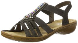 Rieker 608s1, Sandales Bout Ouvert Femme Rieker 608s1, Sandales Bout Ouvert Femme