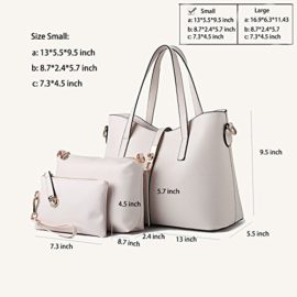 SIFINI-Femmes-Mode-PU-Sac–main-en-cuir-sac–bandoulire-sac–main-titulaire-de-la-carte-4pcs-Set-fourre-tout-0-2