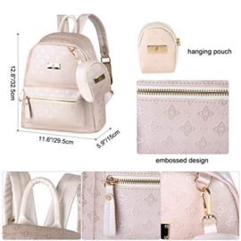 Vbiger-2-en-1-Femmes-Sac–Dos-en-Cuir-PU-Sac–bandoulire-cartables-Chic-Portable-Sac–Dos-en-Voyage-avec-Sac-Pendentif-0-1