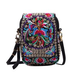 YAANCUN Femme Mini Sac Bandoulière Brodé Sacs épaule Porté Epaule Ethnique Tribal Messenger Cabas Sac à Main YAANCUN Femme Mini Sac Bandoulière Brodé Sacs épaule Porté Epaule Ethnique Tribal Messenger Cabas Sac à Main 2