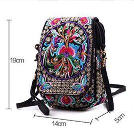 YAANCUN Femme Mini Sac Bandoulière Brodé Sacs épaule Porté Epaule Ethnique Tribal Messenger Cabas Sac à Main YAANCUN Femme Mini Sac Bandoulière Brodé Sacs épaule Porté Epaule Ethnique Tribal Messenger Cabas Sac à Main 6