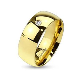 Bague-Paula-FRITZ-en-Or-Acier-Chirurgical-316L-Acier-Inoxydable-Largeur-6-mm-Classic-Line-avec-Anneau-Single-oxyde-de-Zirconium-Disponibles-Tailles-47-15--69-22-R0126-0