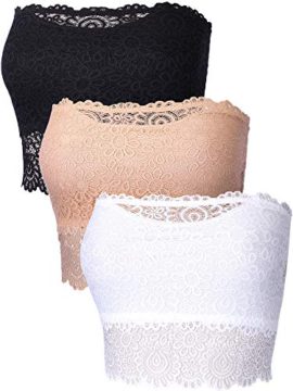 Bralette sans Bretelles pour Femme Bandeau sans Couture Extensible Non Rembourré Bandeau Top Bra Soutien-Gorge en Multi Couleur, 3 Pièces Bralette sans Bretelles pour Femme Bandeau sans Couture Extensible Non Rembourré Bandeau Top Bra Soutien-Gorge en Multi Couleur, 3 Pièces