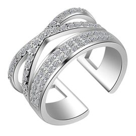 Cosanter Mode Romantique Bague en Argent élégants Nobles décorations d’amour Hommes et Femmes Peuvent Porter Cosanter Mode Romantique Bague en Argent élégants Nobles décorations d’amour Hommes et Femmes Peuvent Porter