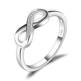 JewelryPalace Infini Amour pour Toujours Zircon cubique Anniversaire Mariage Promise Bague en Argent 925 JewelryPalace Infini Amour pour Toujours Zircon cubique Anniversaire Mariage Promise Bague en Argent 925 2