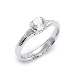 Mystic Silver – Bague Femme Cristal de Roche naturele, en argent sterling 925/1000 et 3g Mystic Silver – Bague Femme Cristal de Roche naturele, en argent sterling 925/1000 et 3g