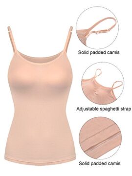 SATINIOR Femmes Camisole Débardeurs Soutien-Gorge Intégré Ajustable Débardeur Rembourré Camis Tanks SATINIOR Femmes Camisole Débardeurs Soutien-Gorge Intégré Ajustable Débardeur Rembourré Camis Tanks 6