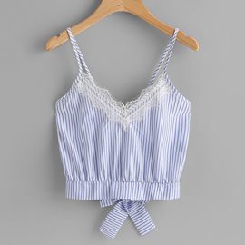 Weant-Femme-Camisole-t-Femme-Lady-sans-Manches-V-Neck-Rayures-VerticalesImpression-Nud-Papillon-Bandage-Vest-Dbardeur-Tops-T-Shirt-Top-Crop-0-0